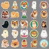 50 Pomeranian Doodle Stickers Personalized Cartoon Cute Dog Decoration Mobile Phone Water Cup Suitcase Stickers