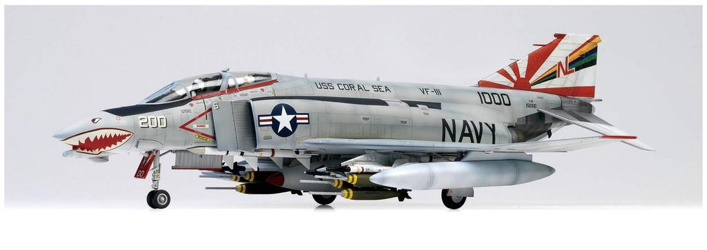 Doyusha Plastic Model 5 Phantom II Sundowners Plastic Model 1/48 Amazing! No. F-4B VF-111 Pre-Colored