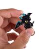Cute Black And White Flying Dragon Series Metal Keychain Kawaii Anime Cartoon Doll Keyring Pendant Backpack Accessories Gift