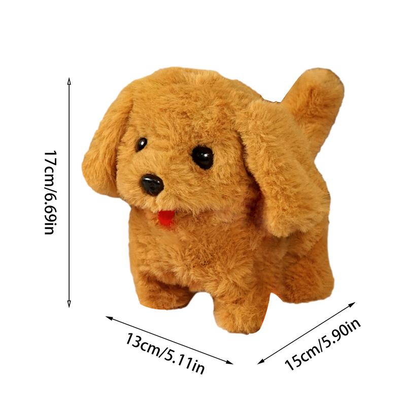 Электронные домашние животные для детей, прогулочная собака, кошка, плюшевые животные, лающая собака-компаньон, электрические домашние животные на батарейках, виляние хвостом