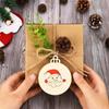 10pcs/pack Christmas DIY Wooden Pendants Tree Snowman Star Snowflake Ornaments Decorations for Christmas Xmas Tree Ornaments