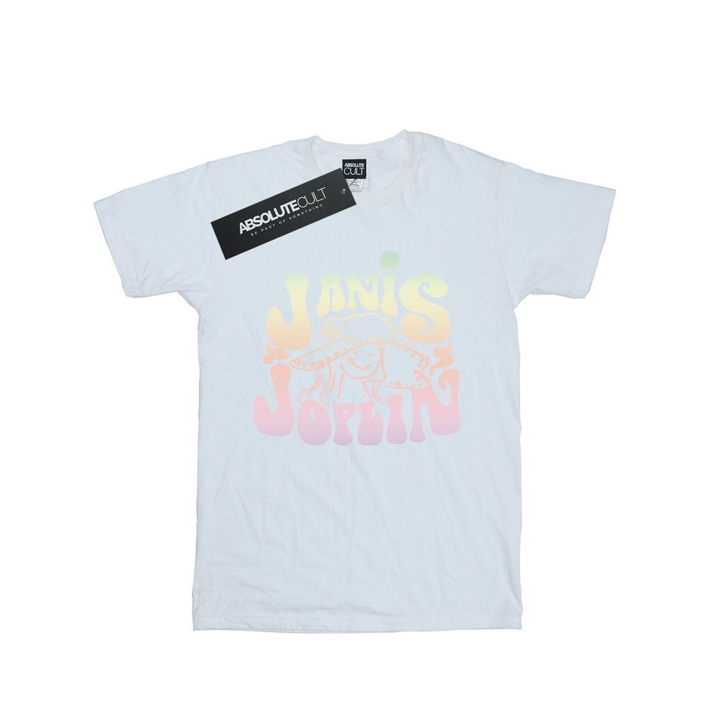 Janis Joplin Mens Pastel Logo T-Shirt