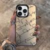 Чехол для мобильного телефона Love ECG подходит для Apple 16promax 15plus цвет серебристый IMD14 простой 13Pro.