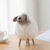 Wool Holiday Christmas Felt Sheep Figurines Party Supplies Statue Miniature Home Decoration