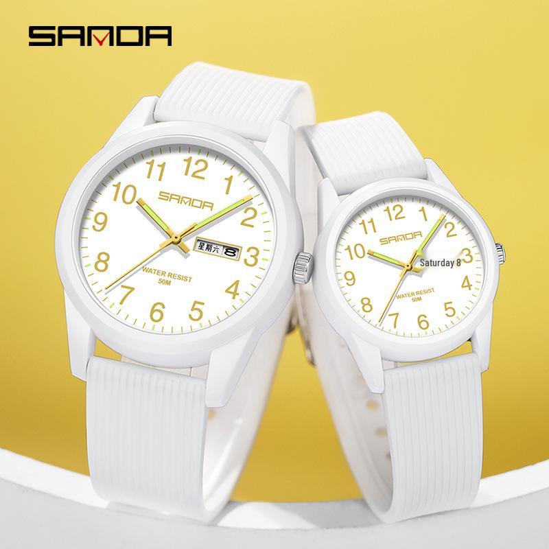 Sanda Creative Calendar Wristwatch for Students – Versatile Fashion Dial for Men & Women