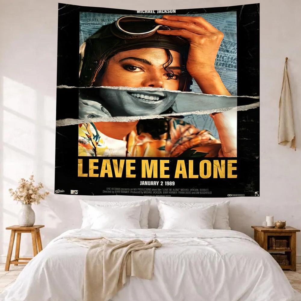 Michael Jackson Wall Decor Tapestry Art For Pet Memorial Birthdaywedding Party Backdrop Family Gift