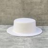 Осень и Зима Новая Белая Светлая Доска Шерстяная Высокая Шляпа Женская Универсальная Плоская Вершина Широкая По Британской Моде Простая Французская Фетровая Шляпа