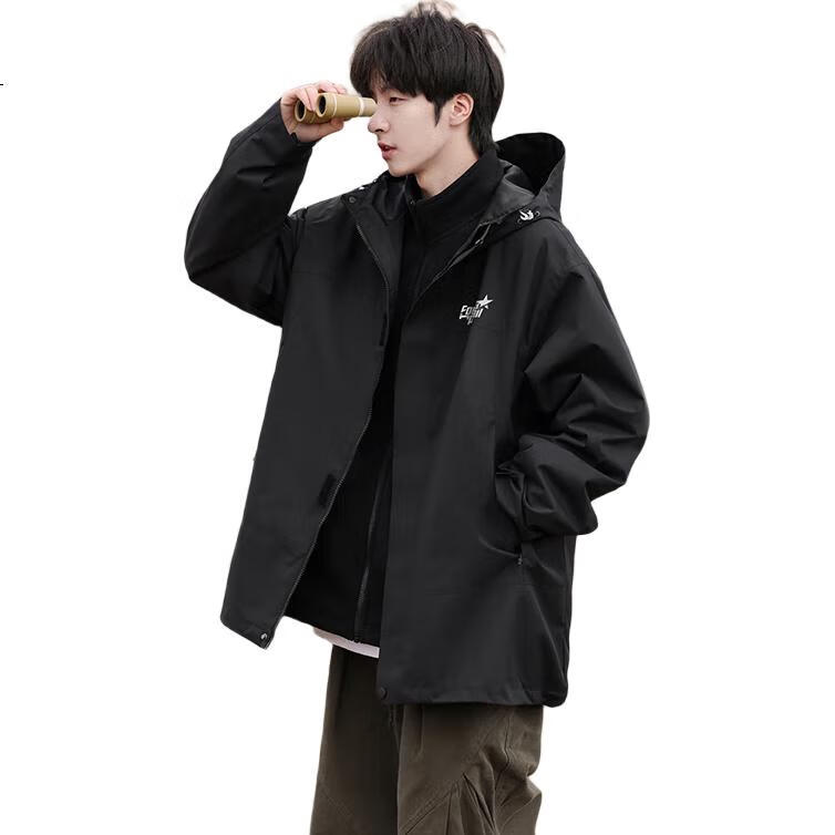 Foss Phil Workwear Jacket for Men And Women, Autumn And Winter Outdoor Windbreaker, Casual Loose Mountaineering Coat
