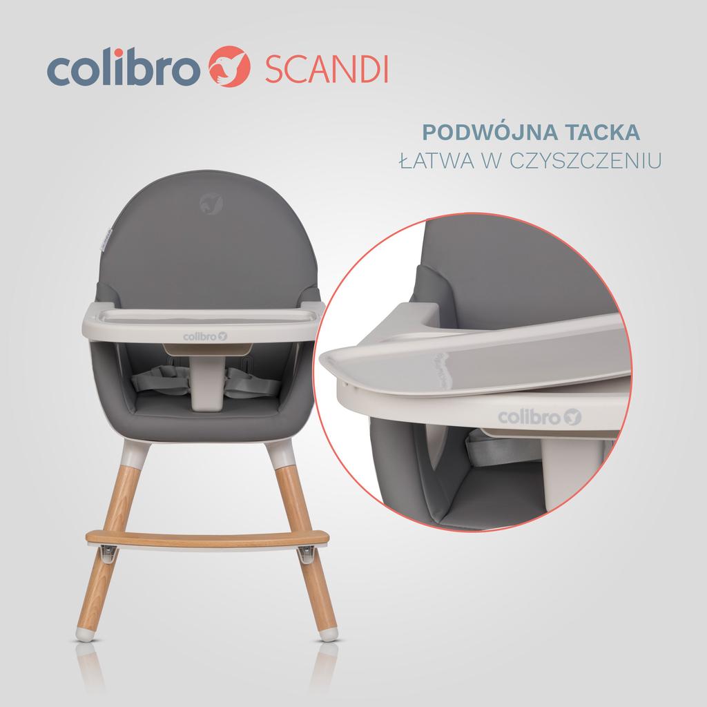 COLIBRO SCANDI ONYX feeding chair