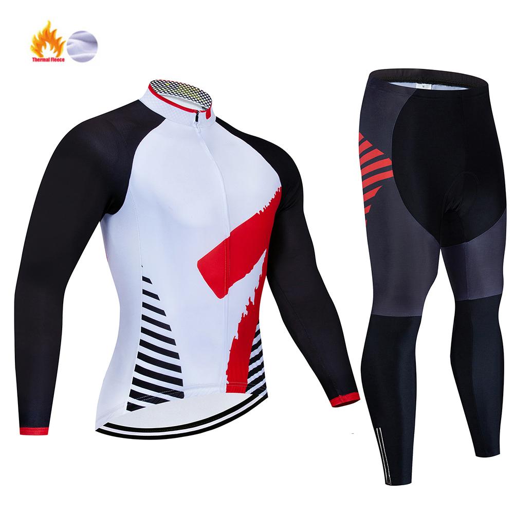 2026 Зимний Новый Набор Велосипедных Маек MTB Одежда для Велосипеда Maillot Ropa Ciclismo Invierno Велосипедная Термофлисовая Одежда для Велоспорта