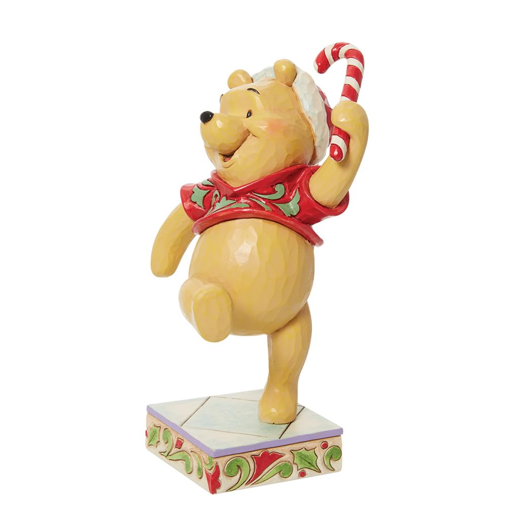 Джим Шор Enesco Disney Traditions Винни-Пух с леденцом-тросточкой 5,5 дюйма