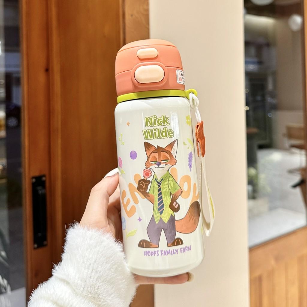 Термобутылка Judy Zootopia с крышкой-поилкой и замком, для путешествий и в подарок