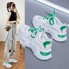 Summer New Daddy Shoes Women's Korean Version of The Thick Bottom Heightening Sneakers Single Mesh Breathable Fashion Students