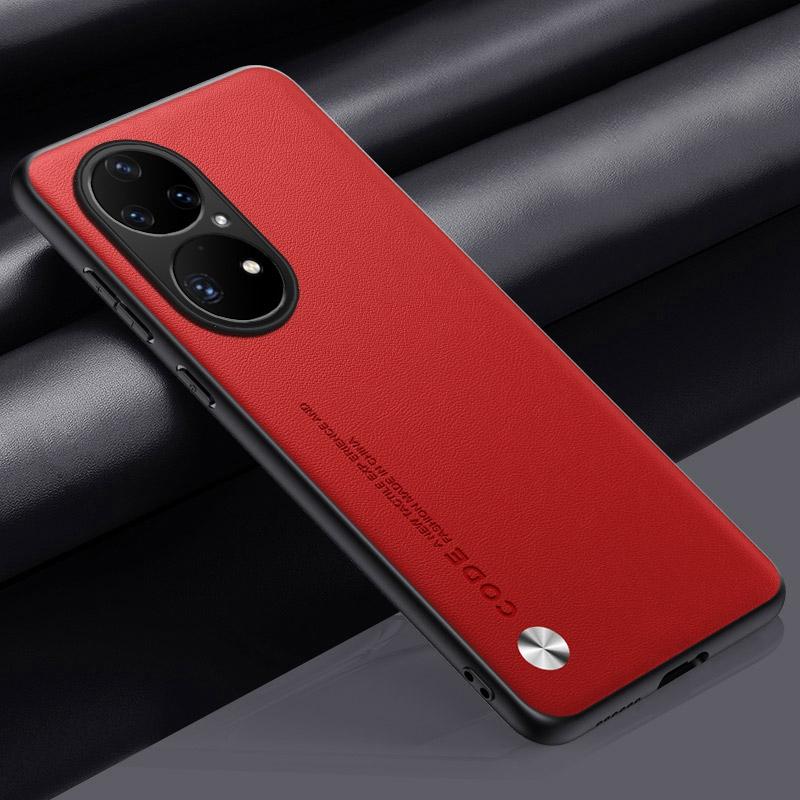 Роскошный чехол из искусственной кожи для Huawei P50 Pro Задняя крышка Силиконовый противоударный Чехол для телефона с полной защитой для HuaweiP50 Pro P50Pro