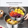 SUPOR 304 Stainless Steel Double Layer Steamer Pot