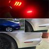 1Set Smoked Lens Rear Side Marker Lamps w/Red LED Lights Fit For 2015+ Ford Mustang
