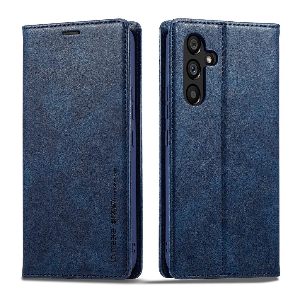 LC.IMEEKE For Samsung Galaxy S24+ Leather Case RFID Blocking Card Slots Phone Cover