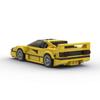 Совместимая модель LEGO MOC Ferrari F40: Креативное украшение из строительных блоков в виде скоростного автомобиля с 8 шипами