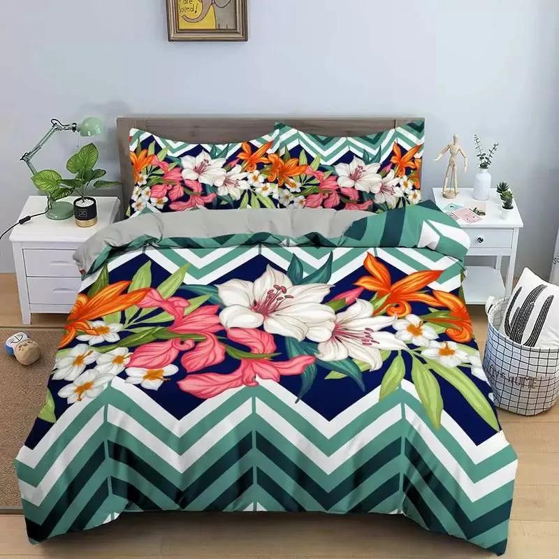 3D дизайн цветы пододеяльники комплекты постельного белья постельные принадлежности одеяла/одеяла наволочки 220x240 размер черный домашний текстиль