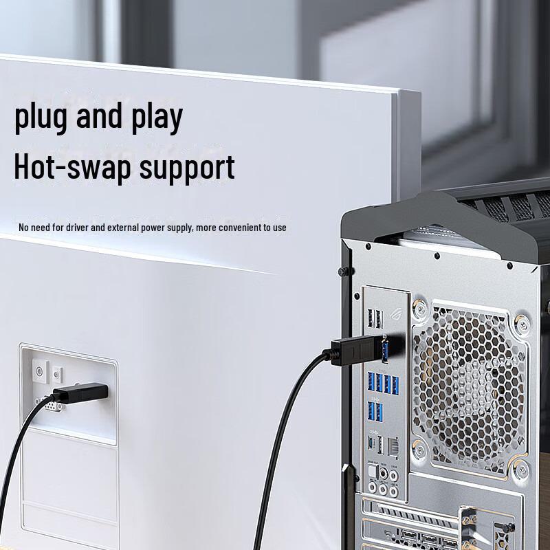 Кабель-адаптер Biyaz 4K DP-HDMI – «папа-папа» для подключения компьютера к телевизору