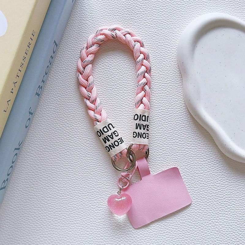 Универсальный ремешок для мобильного телефона, универсальный креативный милый мобильный телефон, анти-потеря, подвеска в форме сердца, короткие ремешки для запястья, подарки