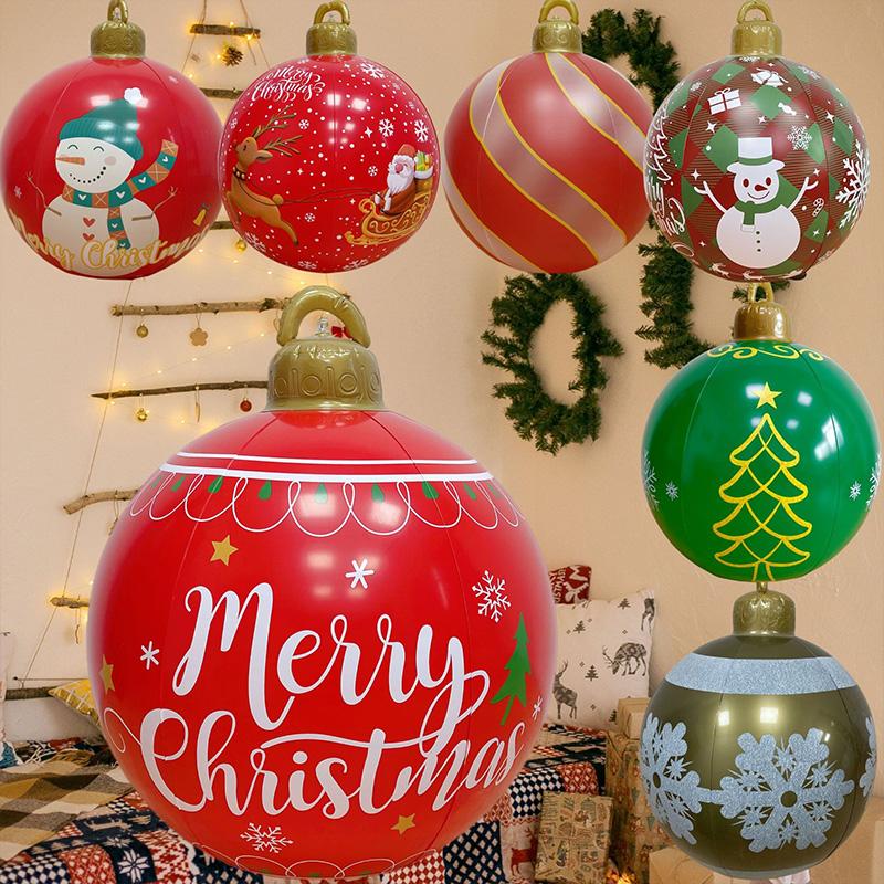1шт уличные гигантские большие шары надувные украшенные шары рождественские 40см/60см