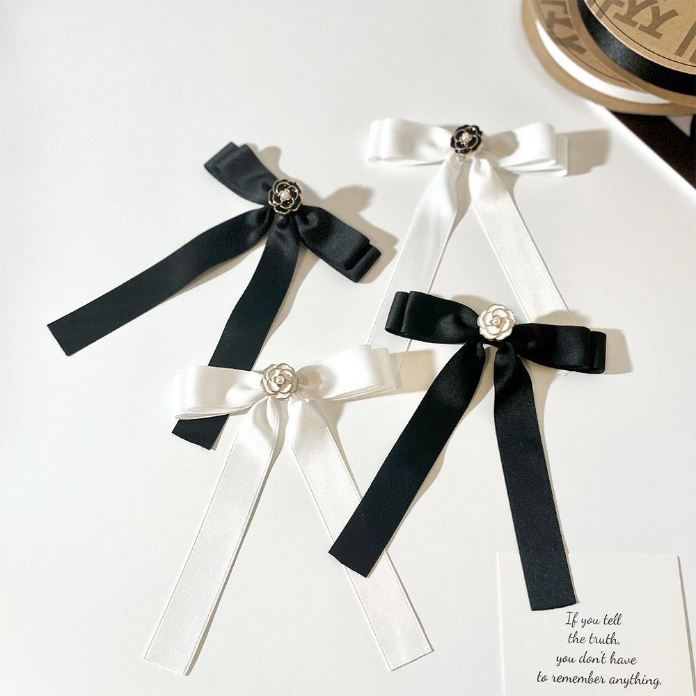 Rhinestone Shirt Brooch Simple Collar Texture Bowknot Accessories Bow Tie School Student