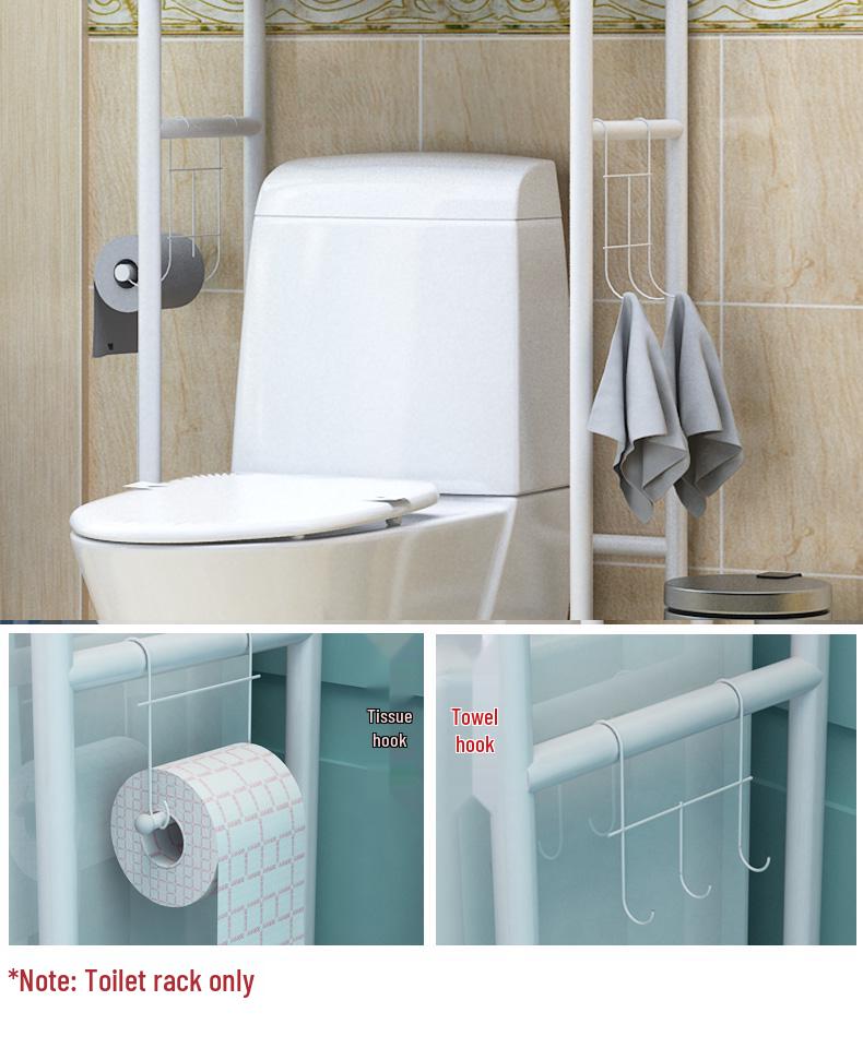 Напольная стойка для хранения в ванной: Органайзер для раковины, туалета и стиральной машины без сверления.