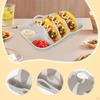 Silicone Taco Holder Platter Fit Dishwasher with Dividers Handles Tray Rack Dish for