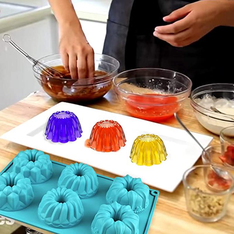 Рифленая трубчатая форма для торта Fancy Donuts Силиконовая форма для выпечки Donas Cupcake Soap Making Tool Moldes De Silicona Kitchen Accessory