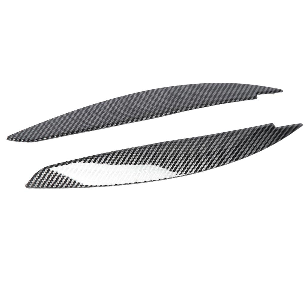 2 Pcs Headlight Eyebrow Front Left Right Light Eyelid Trim Cover for 1 Series E81 E82 E87 E88 2006 to 2013