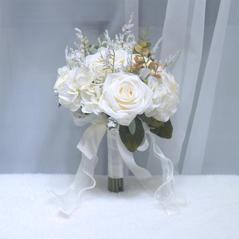 Свадебные многоцветные реквизиты для фотосъемки, многоцветные декоративные стразы, имитация свадебных роз, красивые аксессуары