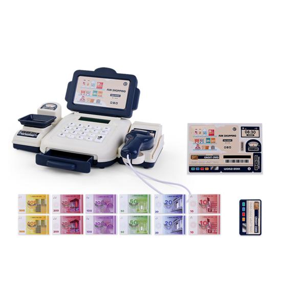 Игрушки кассовый аппарат со сканером, калькулятором, обучающий набор игрушек кассового аппарата, портативные ролевые игры, игрушки для покупок для детей, интерактивное обучение