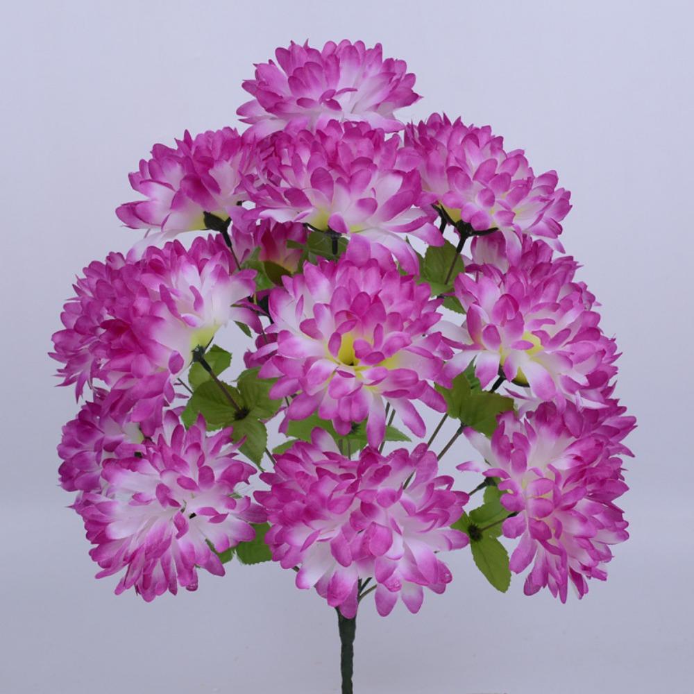18 Heads Chrysanthemum Bundle Mini Qingming Festival Holiday Flower  Home Decorative