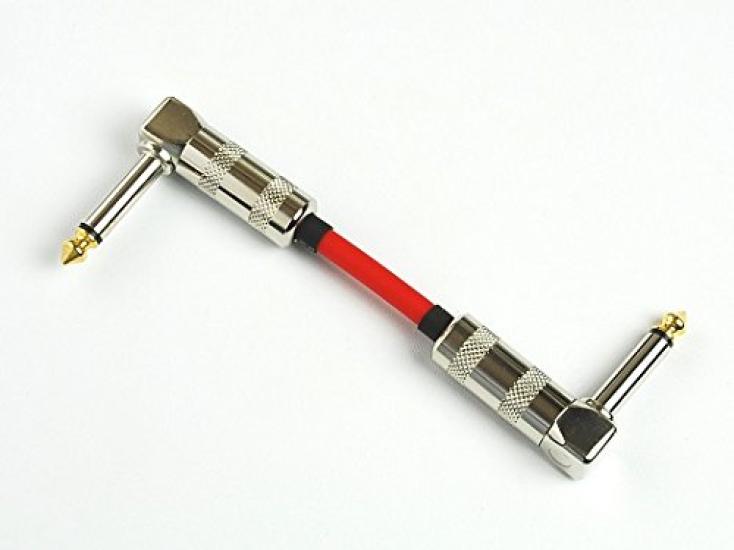 Canare GS-6 8см L-L тип (кривошип) патч-корд (красный)