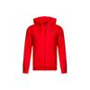 Logo Zip-Up Knit Hoodie Men Outerwear Red GP8604
