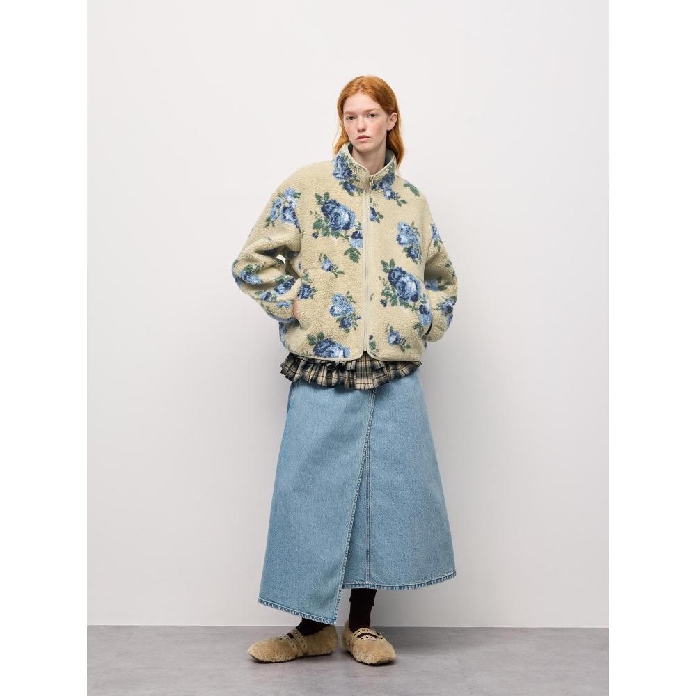GU by Uniqlo Флисовая куртка Цветок от Rokh