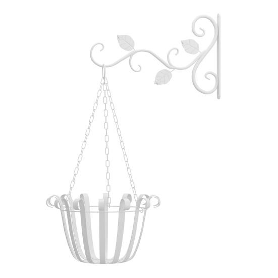 Ретро Подвеска для корзины с растениями Настенный железный крюк Подвесная корзина для цветов Декоративная подвеска для растений Сверхпрочный настенный крюк для балкона сада крыльца