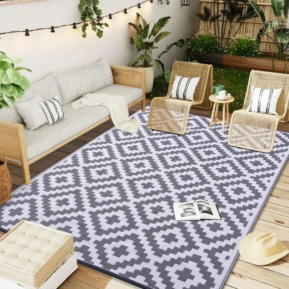 2025 PP Plastic Straw Rug Premium Carpet Stain Resistant Waterproof Home Decor Full Living Room Carpet Bedroom Bedside Rugs 1PC