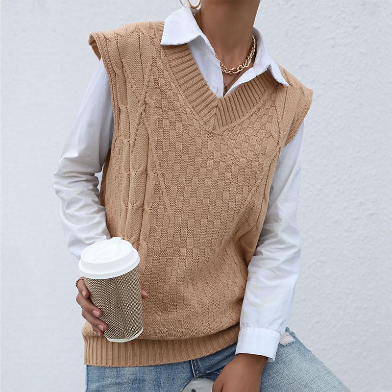 Women's V-Neck Sweater, Sleeveless