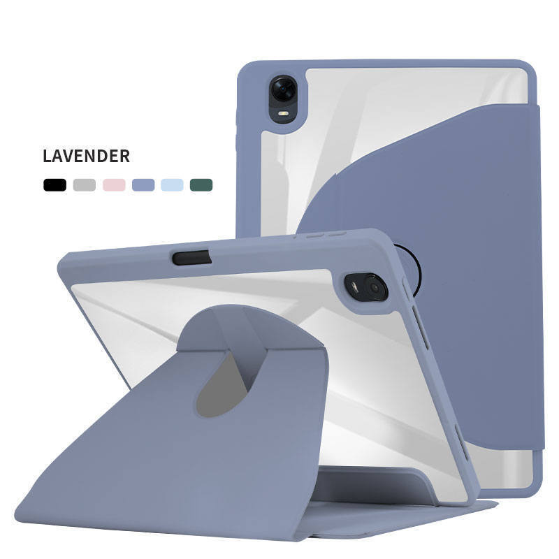 Вращение на 360 градусов для Oppo Pad Air 10,36, 11,0 дюймов, противоударный чехол-подставка с подставкой для карандашей, прозрачная задняя крышка, чехол для планшета Oppo Pad 11,0 дюймов, 2022 г.