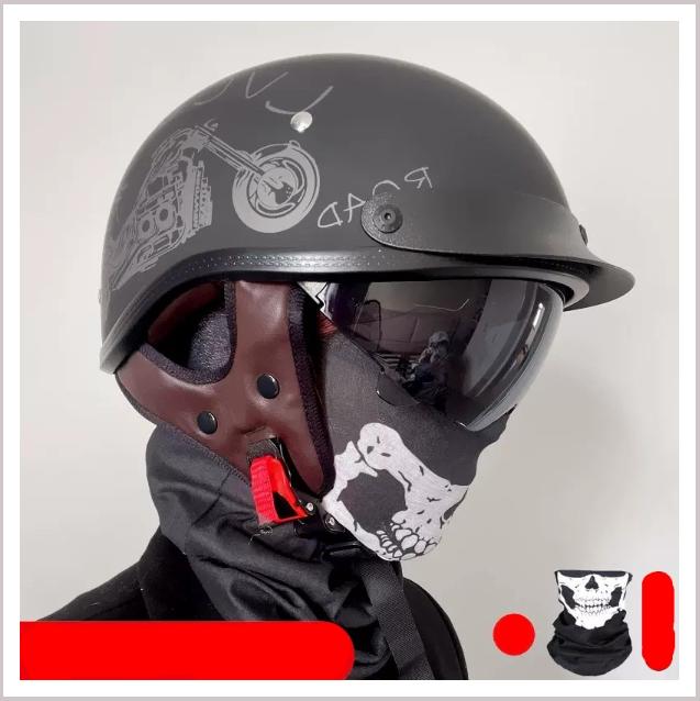 Сертифицированный 3C полушлем, винтажный мотоциклетный шлем, мотоциклетный шлем Harley, ковшовый шлем для электромобиля