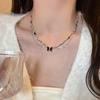 All-match Clavicle Chain Love Butterfly Shiny Chain New Trend Collarbone Chain  Women Girls