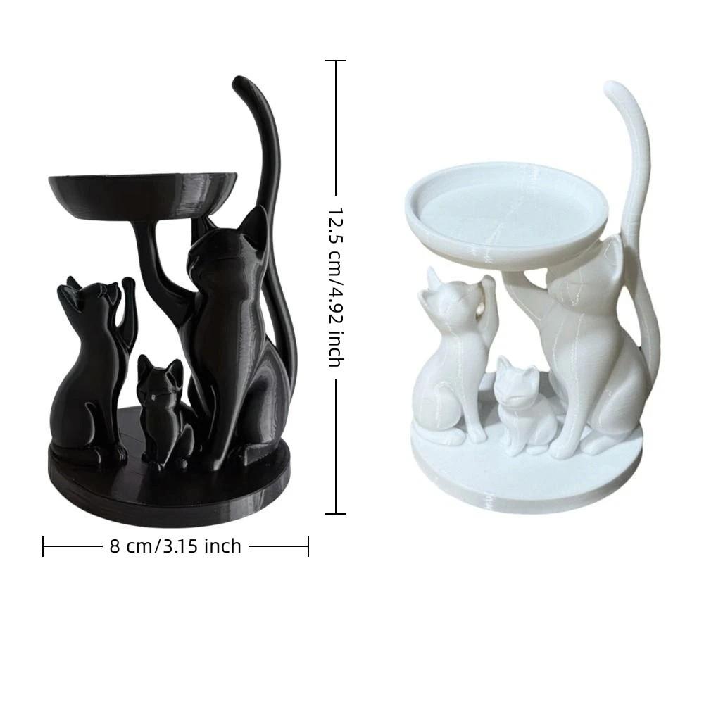 Decorative Jewelry Storage Tray 3D Printed Desktop Ring Holder Cat Jewelry Tray Jewelry Storage