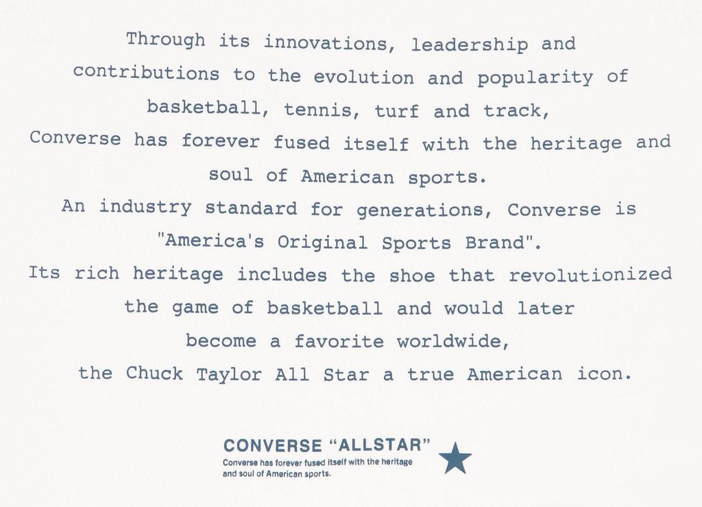 Converse CB251355 Баскетбольная футболка с коротким рукавом с принтом, белая футболка