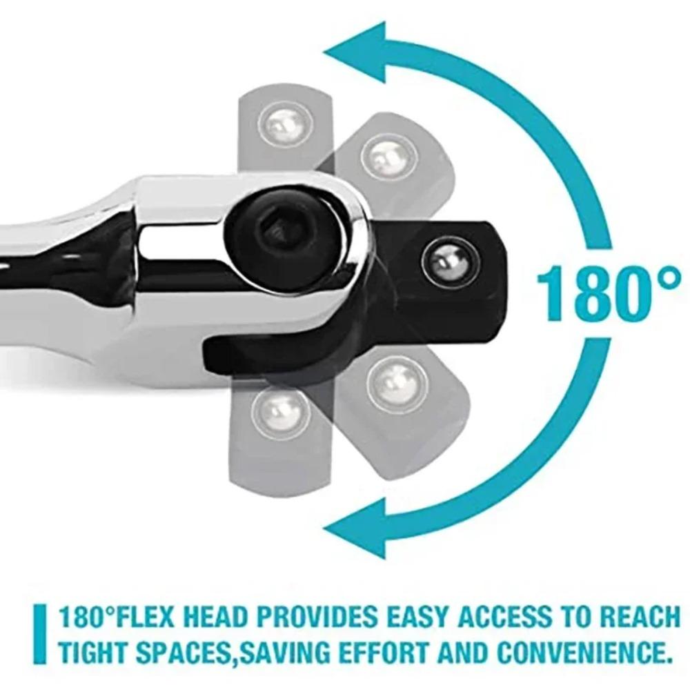 Socket Torque Wrench 1/2 F Rod 10" 15" Long Force Bar Activity Head Wrench with Strong Force Lever Steering Handle for Repairing