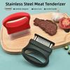 Нержавеющая сталь Лезвия Размягчитель мяса с крышкой Ультра острые иглы Кухонный молоток-гвоздь Удобная ручка Удобный
