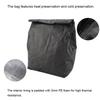 Insulated Storage Lunch Box Waterproof Picnic Dupont Paper Bag For Kids Women Men Black