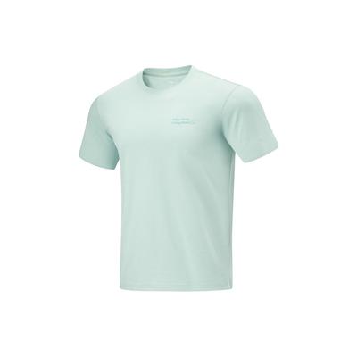 Футболка Cooling Tea T Quick-Dry Cool Casual Printed Letter Round Neck Sports Knit Short Sleeve T Shirt Men Tops Light-Green ATSU587-1