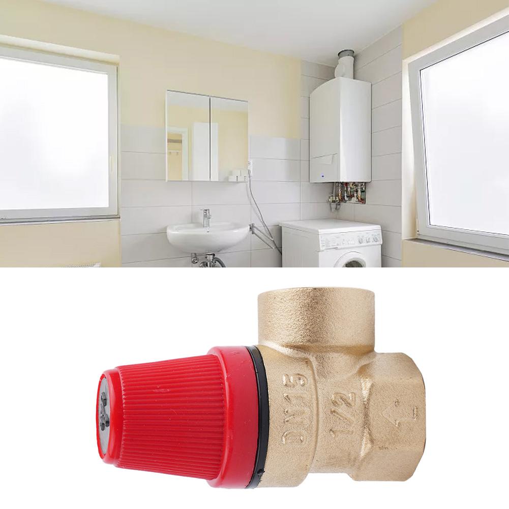 1x предохранительный клапан из латуни, предохранительный клапан для слива, уровень давления 1/2 дюйма, от 3 до 6 бар, предохранительный клапан с мембраной